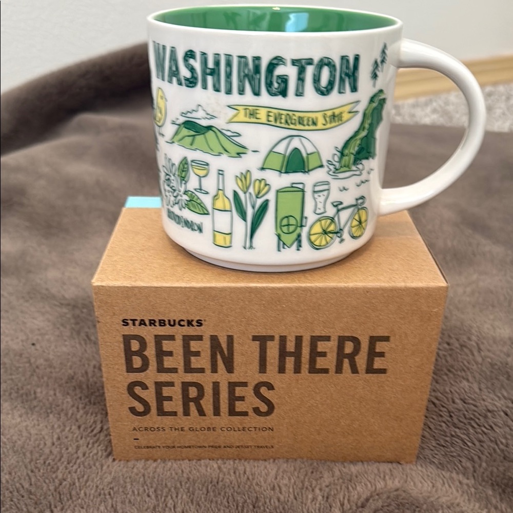 Starbucks Been There Series Washington Mug - Green and White with box